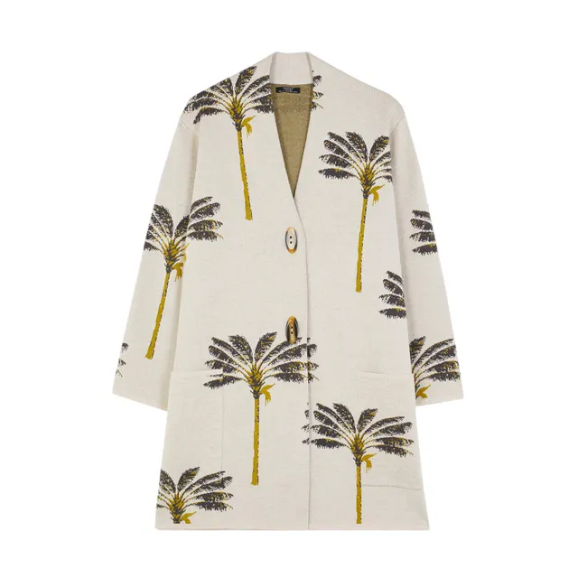parfois-chaqueta-de-punto-estampado-palmeras-mujer image 1