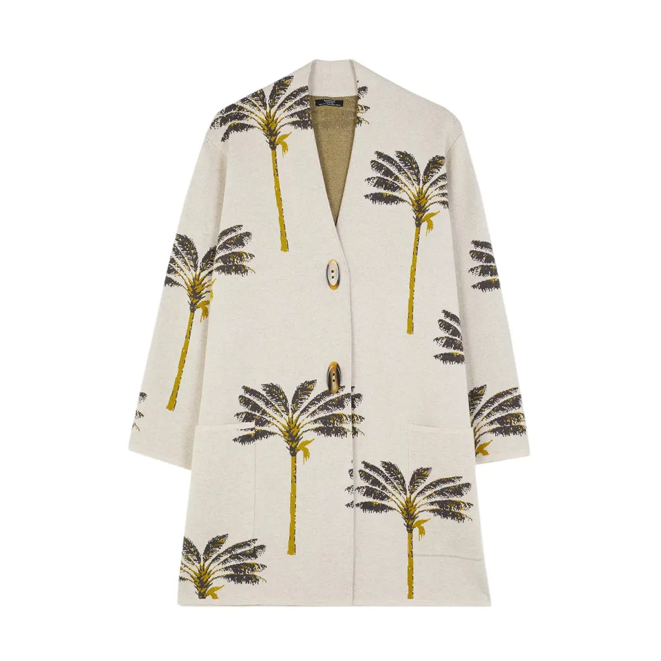 parfois-chaqueta-de-punto-estampado-palmeras-mujer image 1