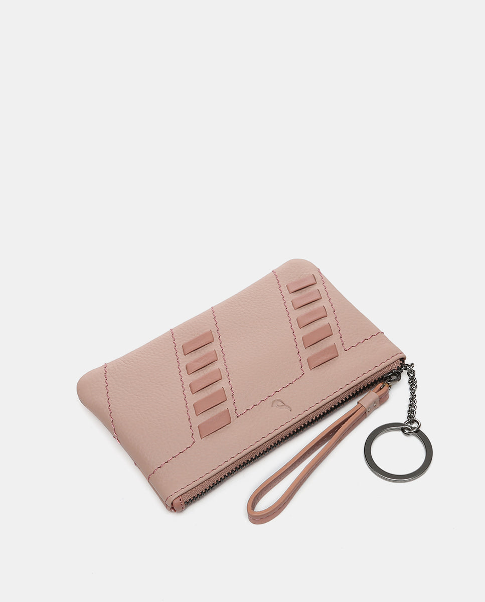 monedero-abbacino-piel-rosa-con-tiras-pasadas image 5