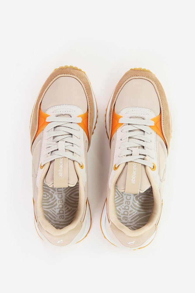 abbacino-zapatilla-mujer-naranja-piel-y-textil-sneakers-casual image 5