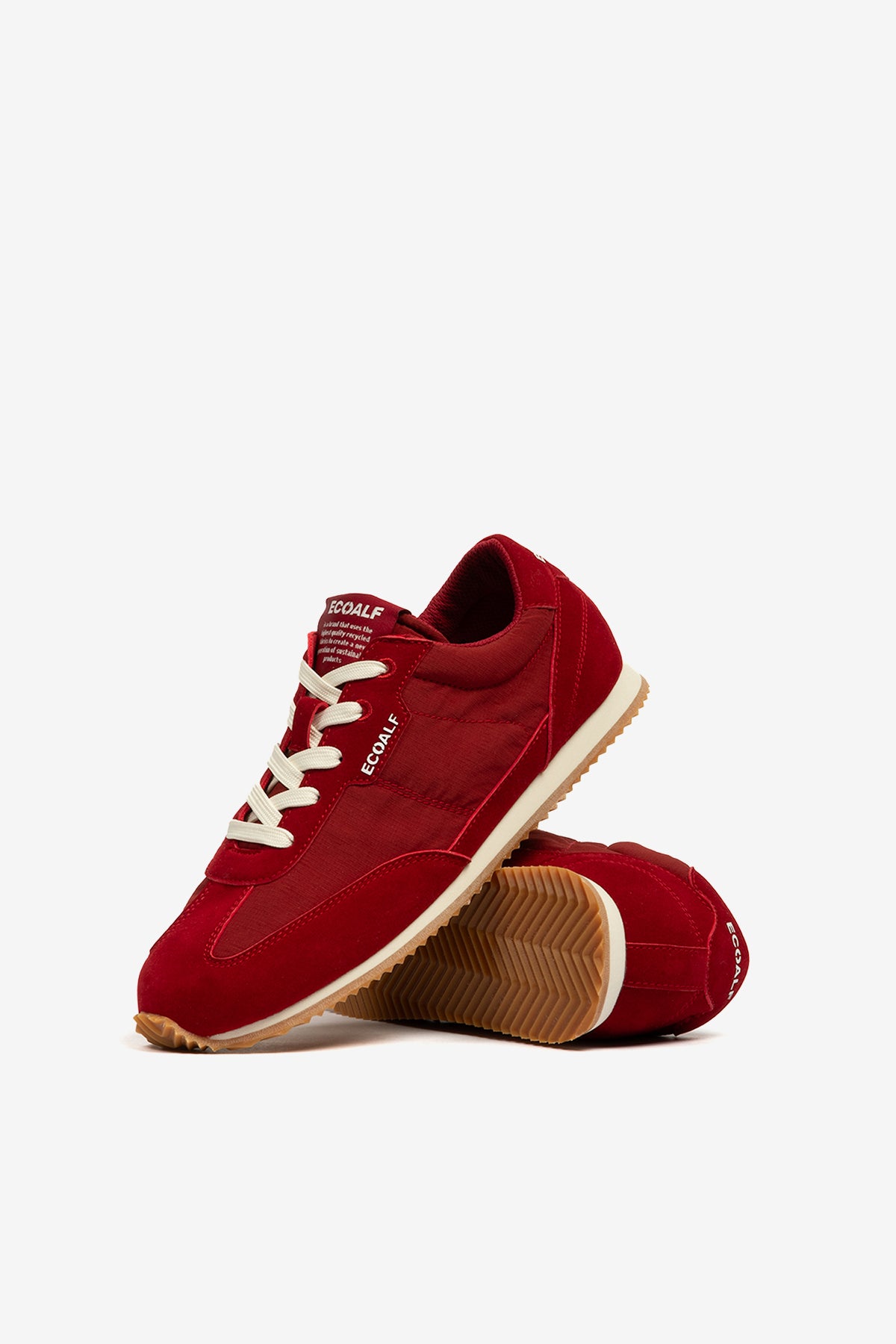 zapatilla-ecoalf-denver-poliamida-reciclada-roja-mujer image 2
