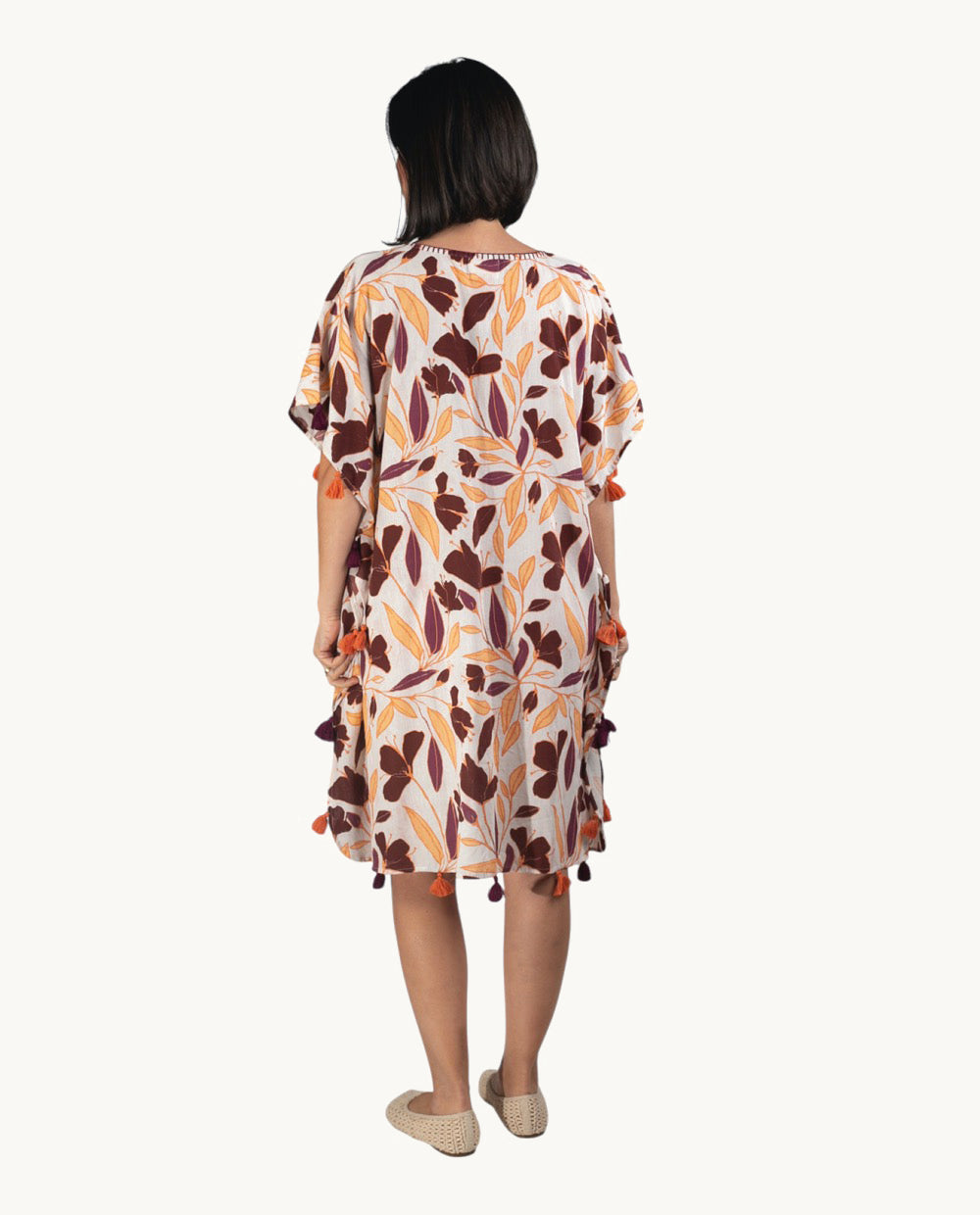 kbas-kurta-de-algod-n-talla-nica-color-marr-n-prenda-vers-til-de-temporada image 2