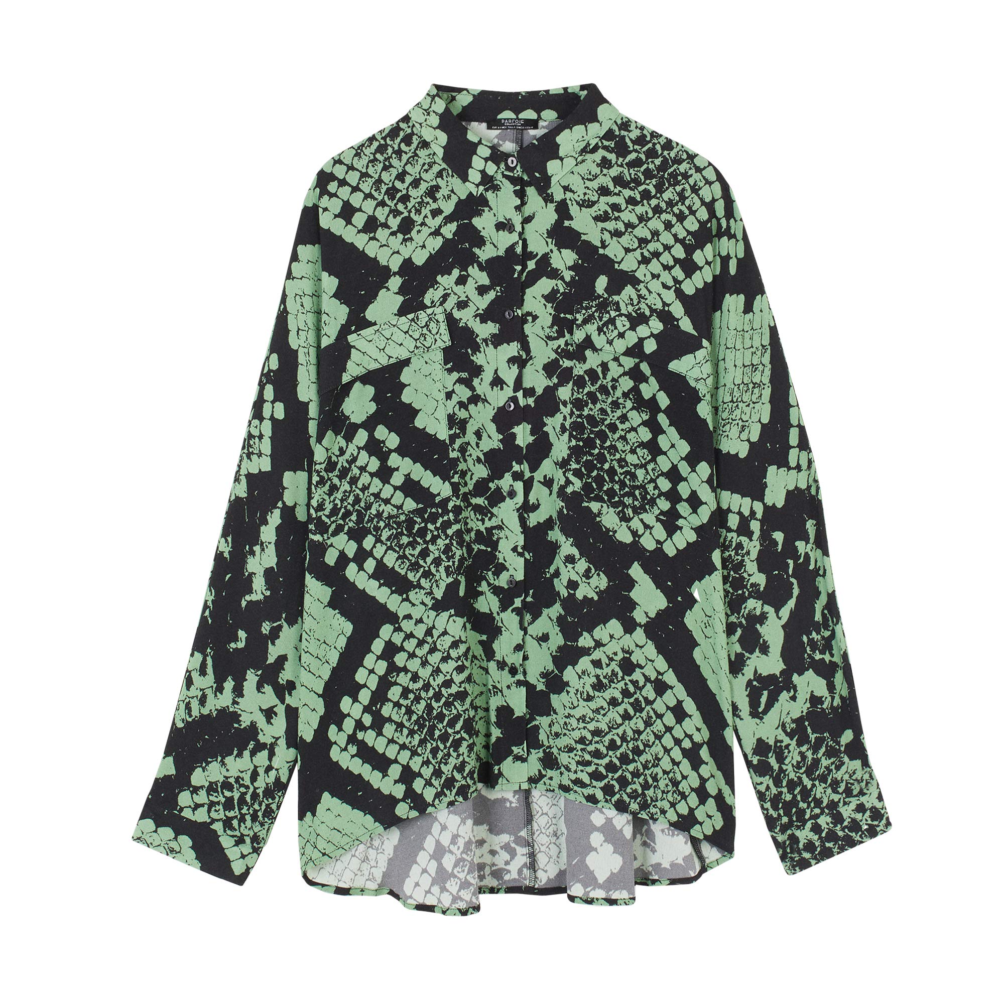 parfois-camisa-fluida-estampado-serpiente-para-mujer image 1
