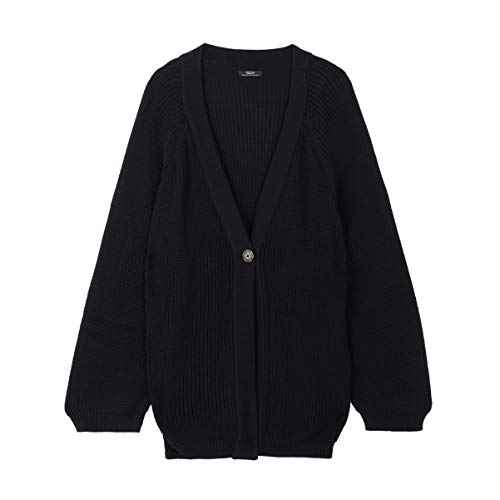 parfois-chaqueta-de-punto-cierre-de-bot-n-negro-mujer image 3