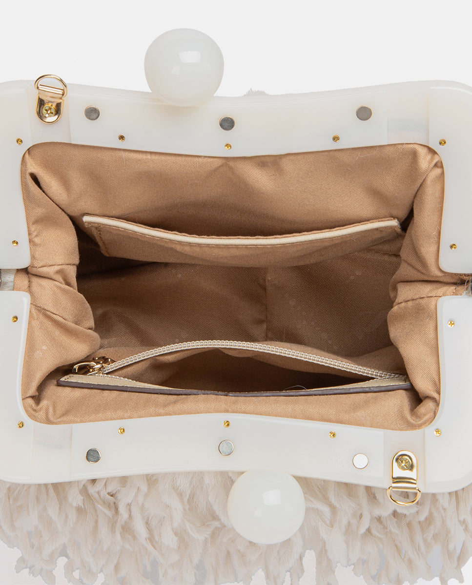 abbacino-bolso-de-fiesta-plumas-beige image 6