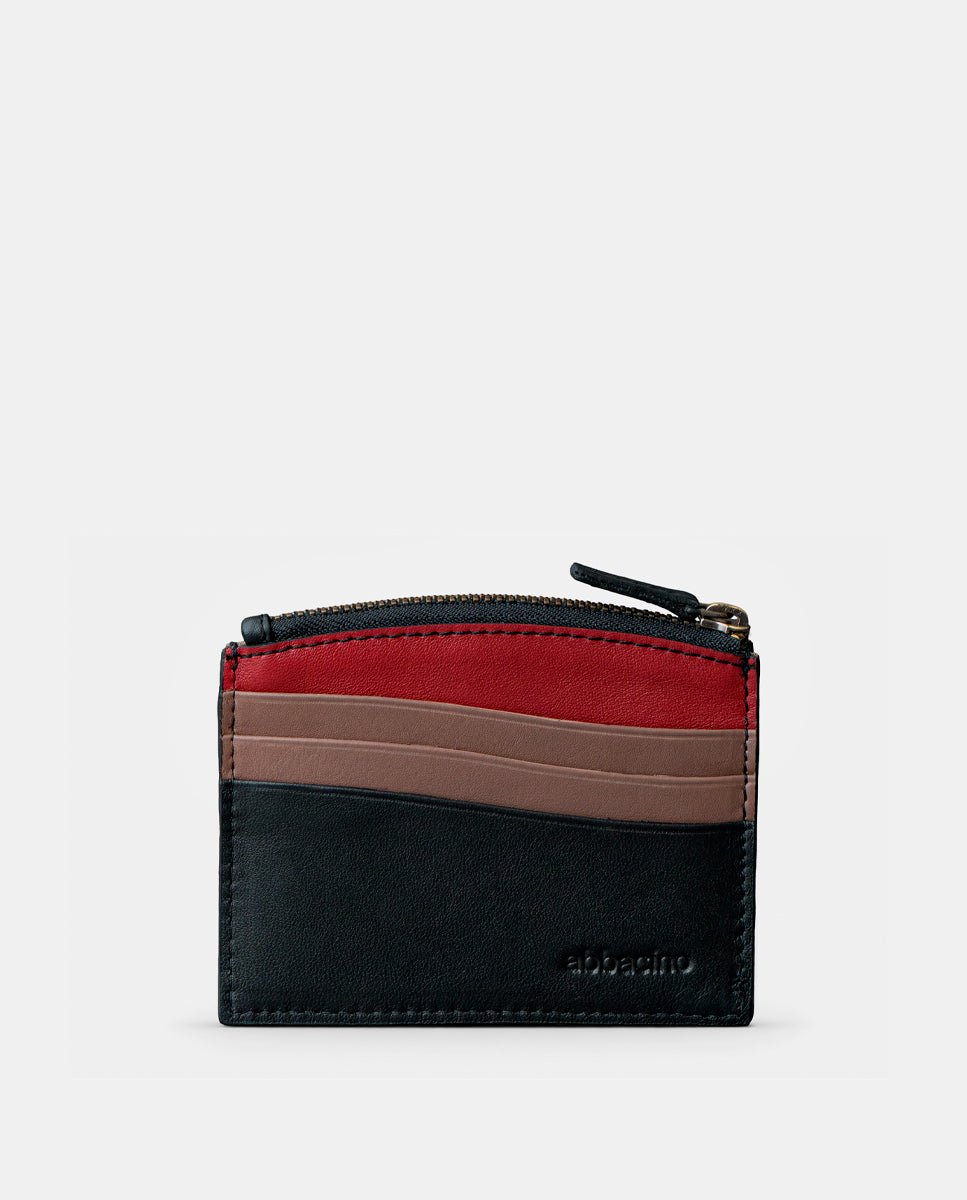 abbacino-tarjetero-mujer-piel-negro-con-monedero image 2
