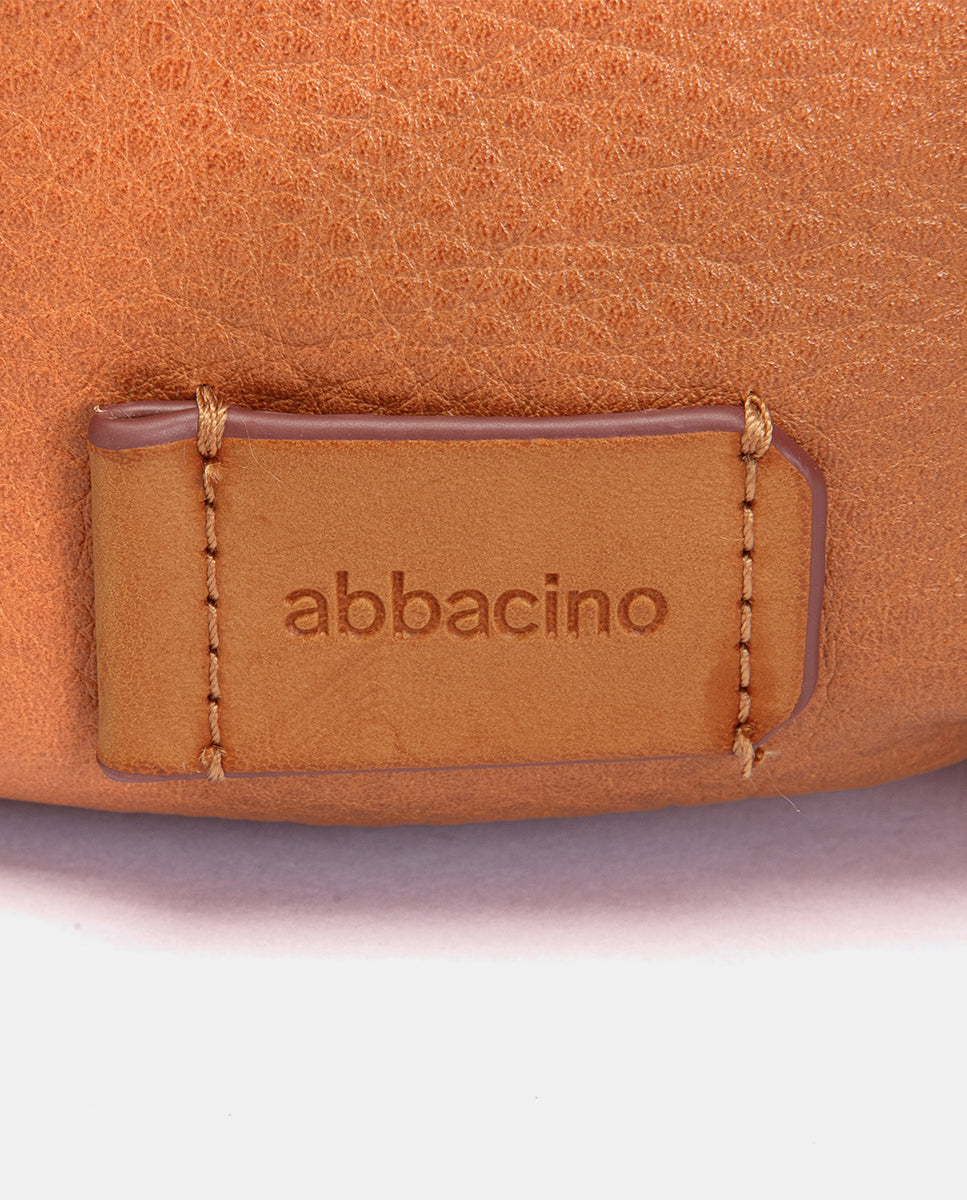 abbacino-mochila-mujer-materiales-reciclados-cognac image 7