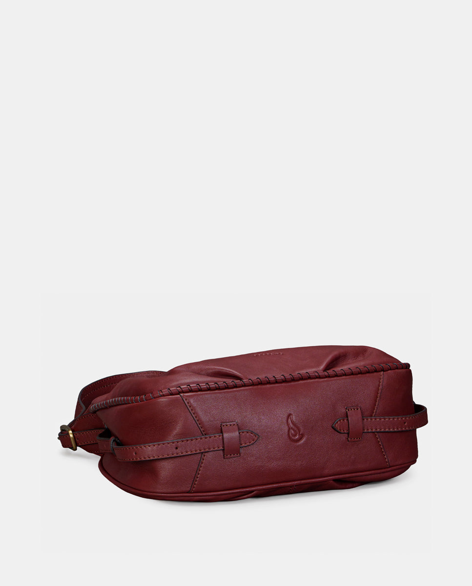 abbacino-bolso-de-hombro-en-piel-burdeos-minimalista image 7