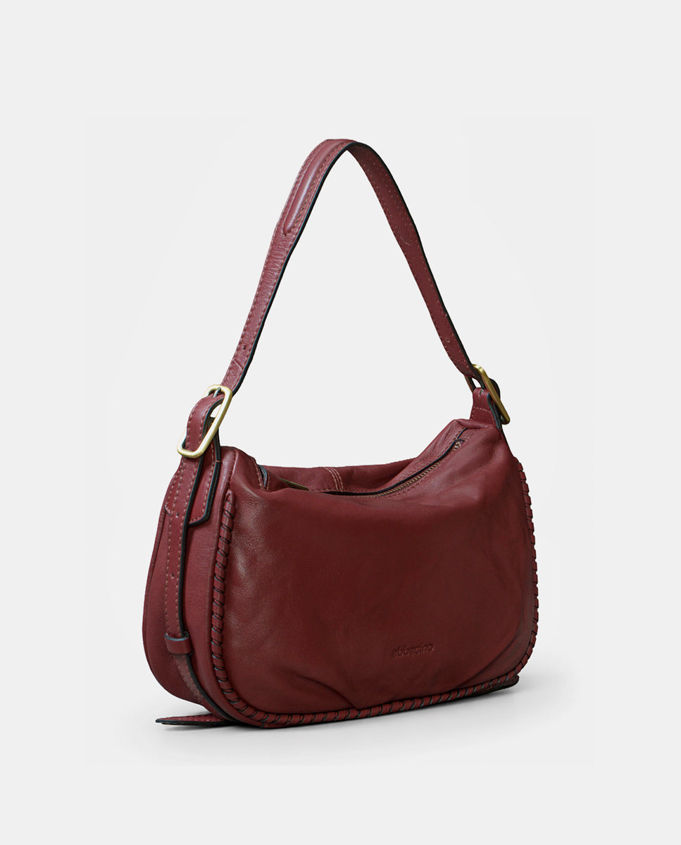 abbacino-bolso-de-mano-mujer-piel-burdeos-cl-sico image 2
