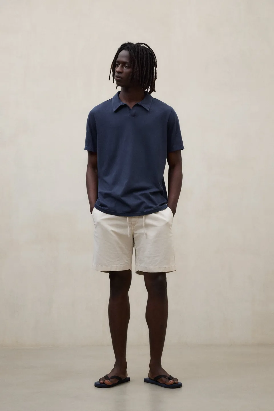 ecoalf-polo-enzo-azul-marino-100-algod-n-reciclado-cuello-johnny-fit-regular image 1