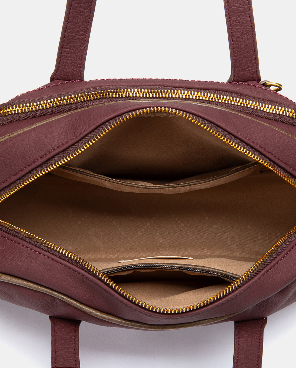 abbacino-bolso-mano-materiales-reciclados-burdeos-efecto-piel image 6