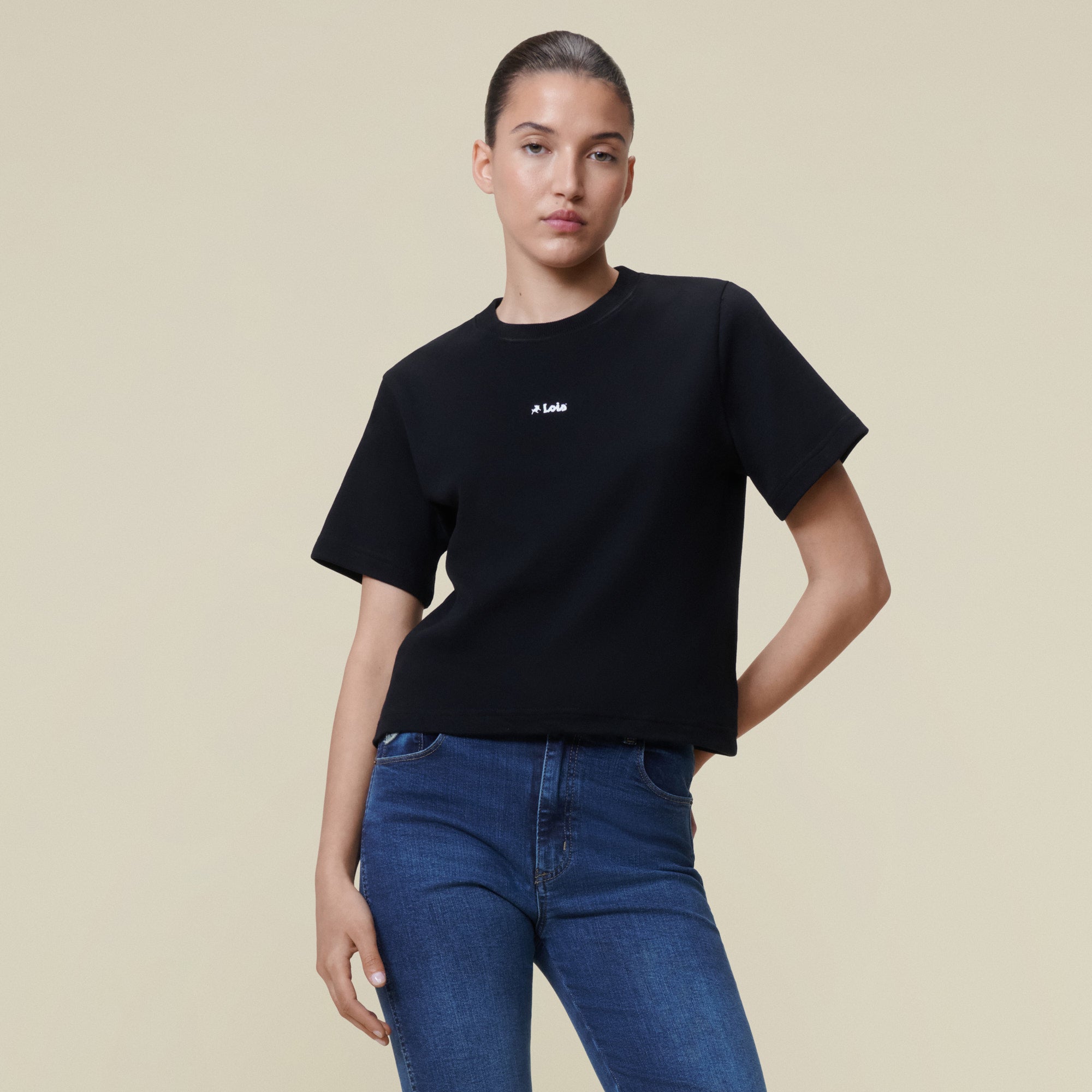 lois-cherry-tee-camiseta-de-algod-n-con-logo image 5