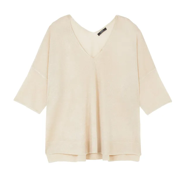 parfois-jersey-cuello-pico-oversize-mujer image 1