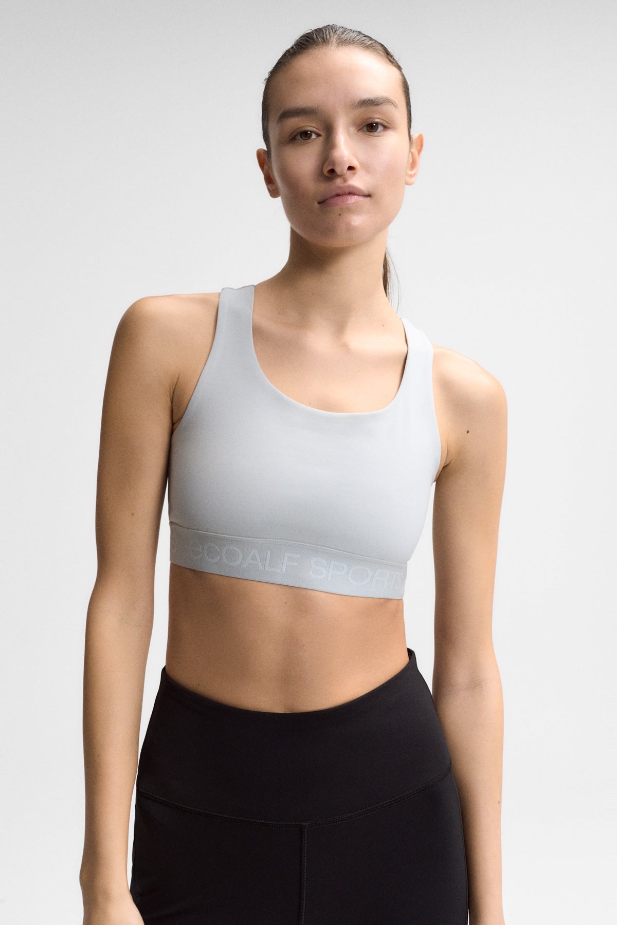 top-berl-n-de-ecoalf-para-mujer-poliamida-reciclada-y-elastano-gris-compresivo-y image 2