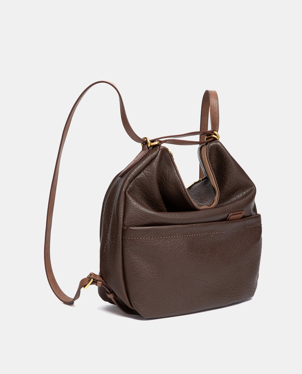 abbacino-bolso-multifuncional-reciclado-marr-n-hombro-mochila image 6