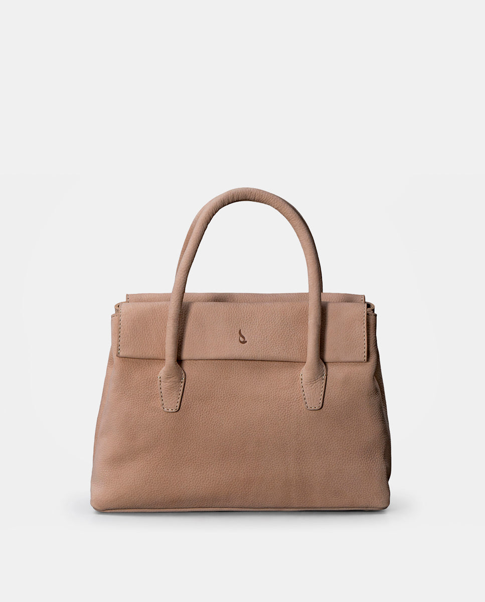abbacino-bolso-de-mano-en-piel-beige-premium image 3