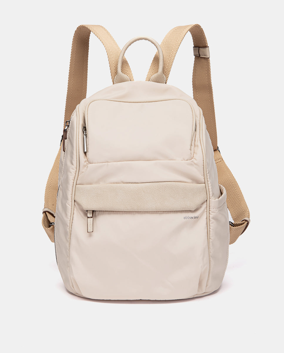 abbacino-mochila-sport-beige-tejido-reciclado image 1