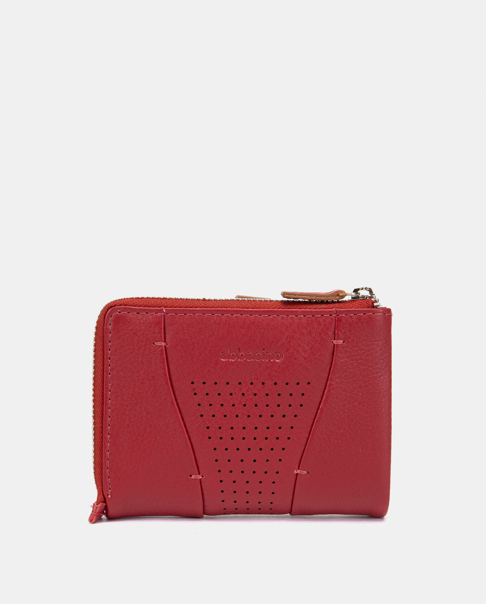 abbacino-cartera-peque-a-piel-troquelada-roja image 3