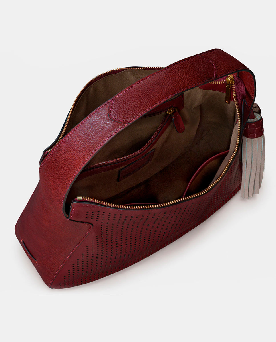 abbacino-bolso-de-hombro-en-piel-troquelada-burdeos image 6