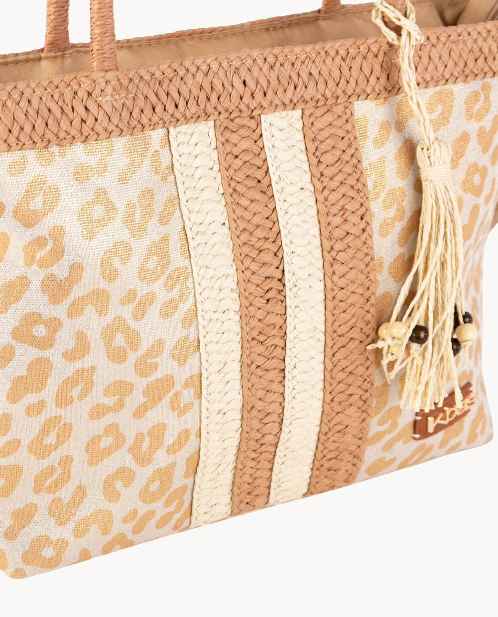 bolso-tote-peque-o-kbas-fibra-natural-y-canvas-con-cremallera-color-cobre image 3