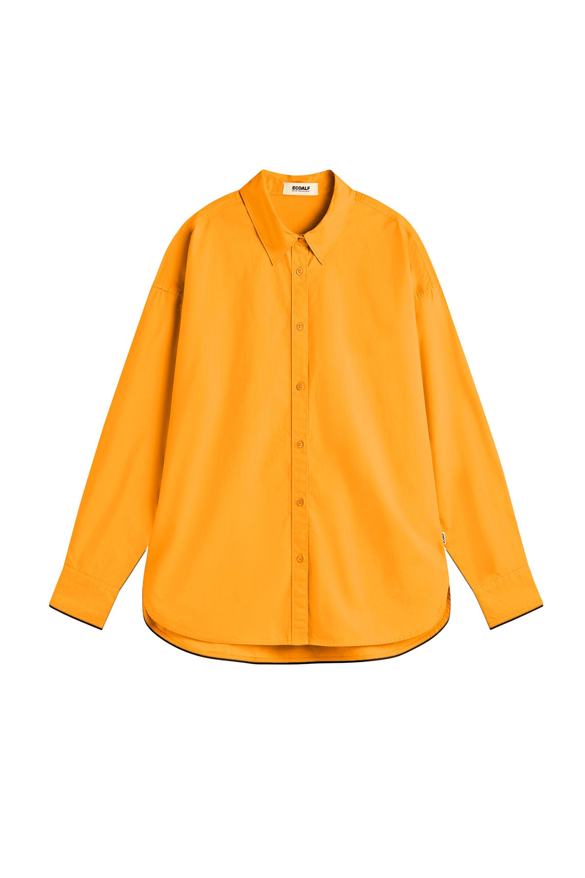 camisa-daria-naranja-ecoalf-80-lino-fit-oversize-mujer image 8