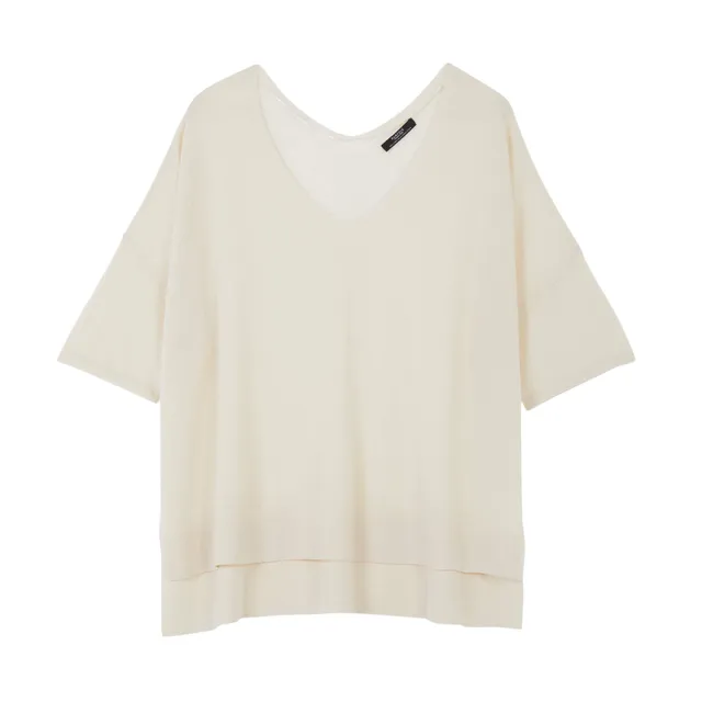 parfois-top-de-punto-escote-pico-mujer image 1