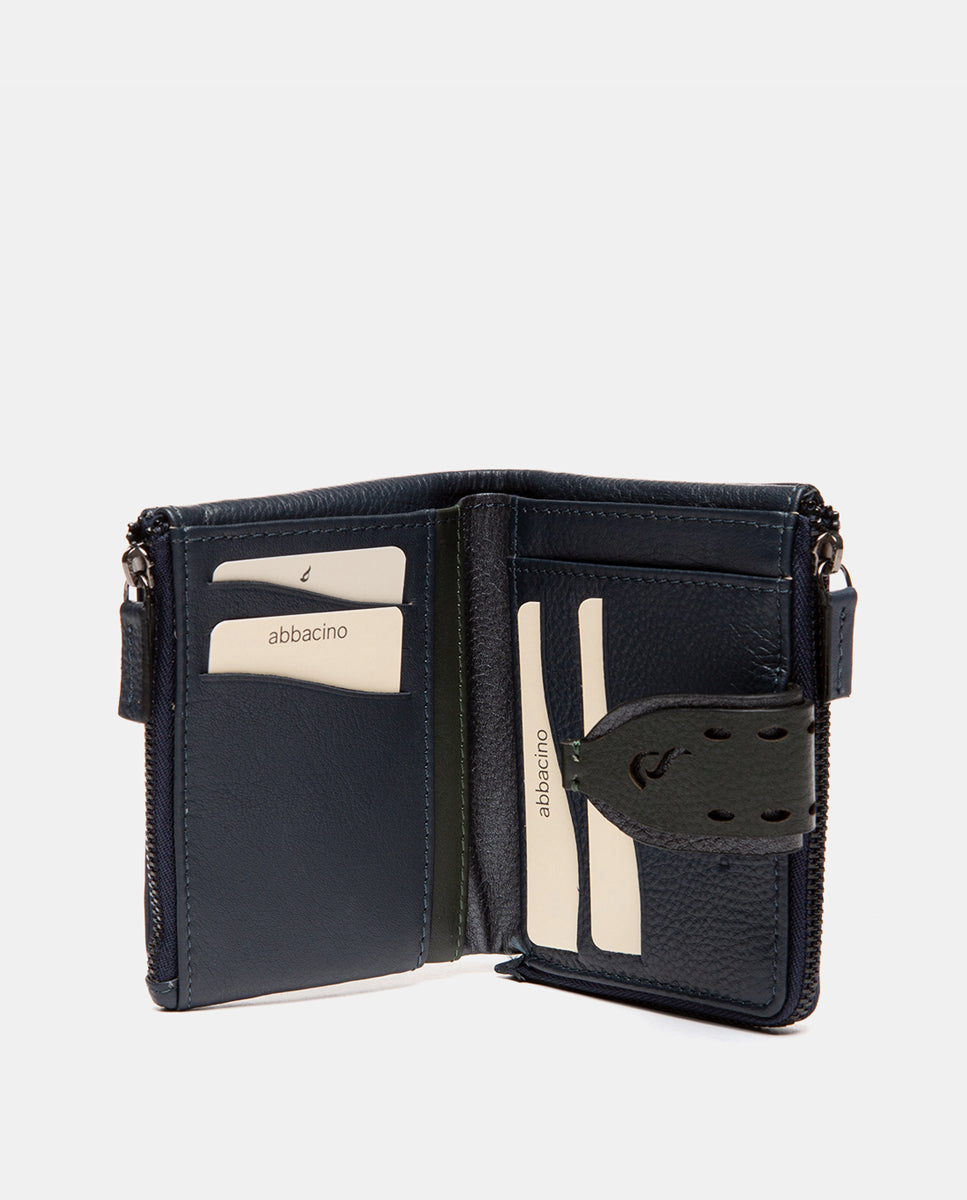 abbacino-cartera-peque-a-piel-azul-premium image 2