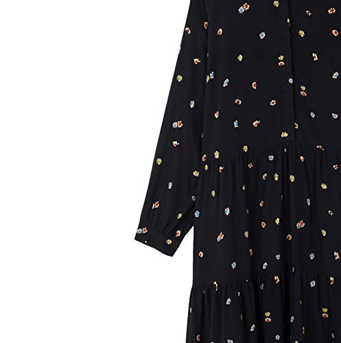 parfois-vestido-estampado-floral-negro-mujer image 4
