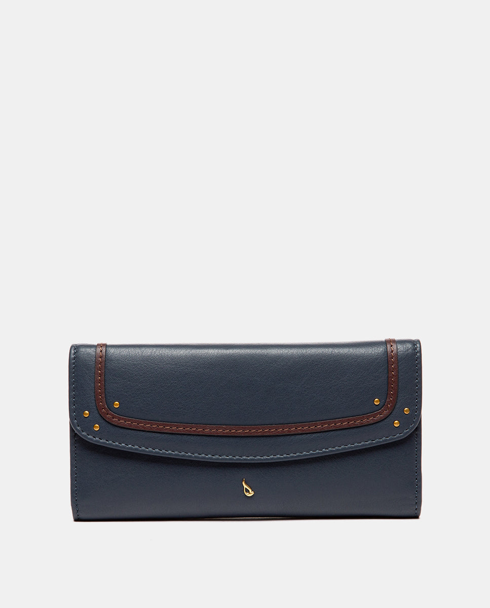 abbacino-cartera-grande-azul-de-piel-premium-con-monedero image 1