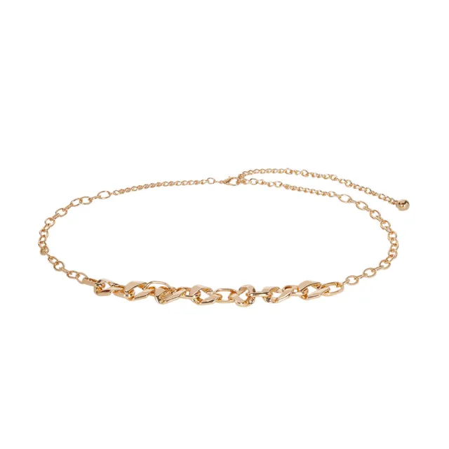 parfois-cintur-n-met-lico-eslabones-dorado-mujer image 1