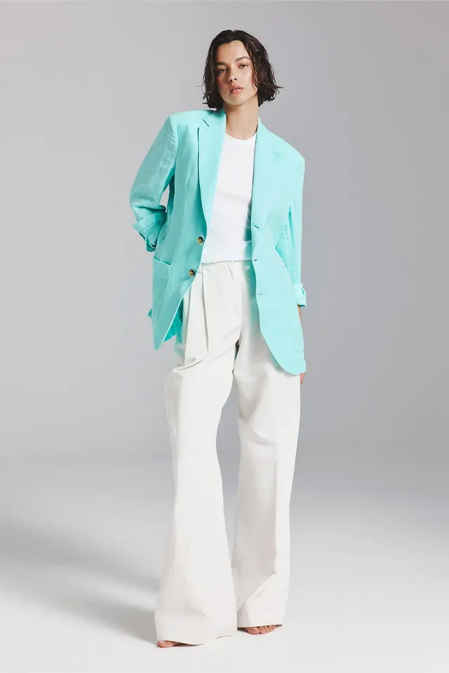blazer-ecoalf-lapo-ca-amo-turquesa image 1