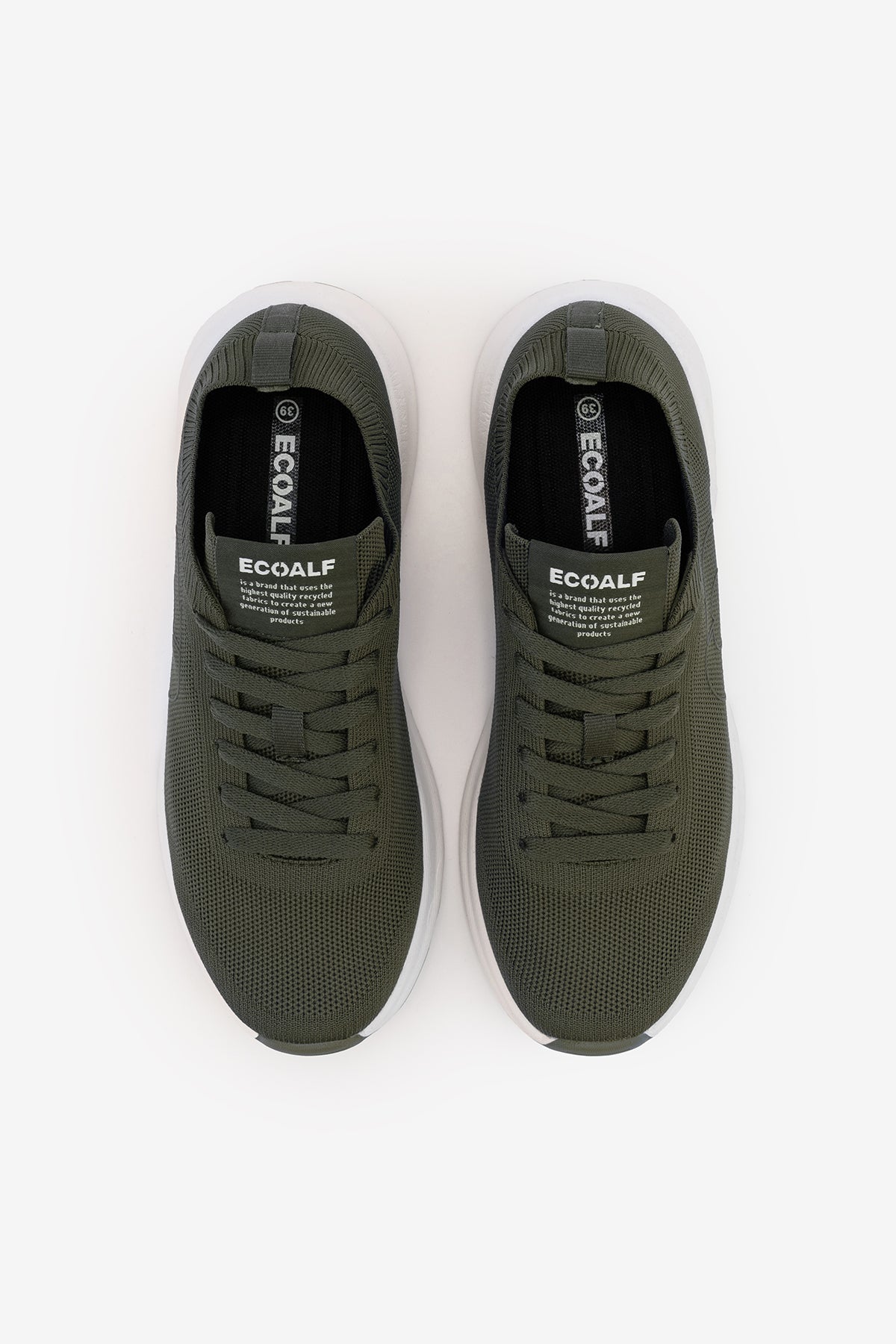 ecoalf-zapatillas-conde-de-punto-khaki-ocean-yarn-veganas-y-ligeras image 4