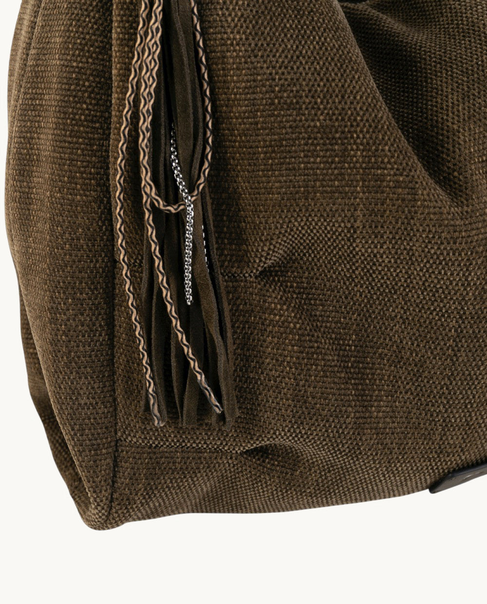 kbas-bolso-hobo-de-tejido-efecto-textura-color-kaki image 3