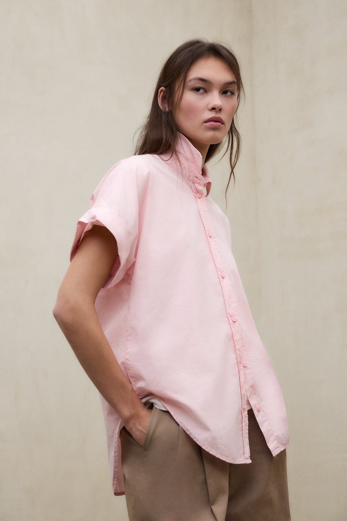 camisa-isabel-rosa-ecoalf-algod-n-regenerativo-para-mujer image 5