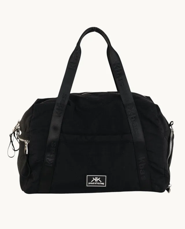 bolsa-bowling-kbas-de-nylon-negra-42-x-21-x-28-cm-con-asa-de-hombro-y-bandolera image 1