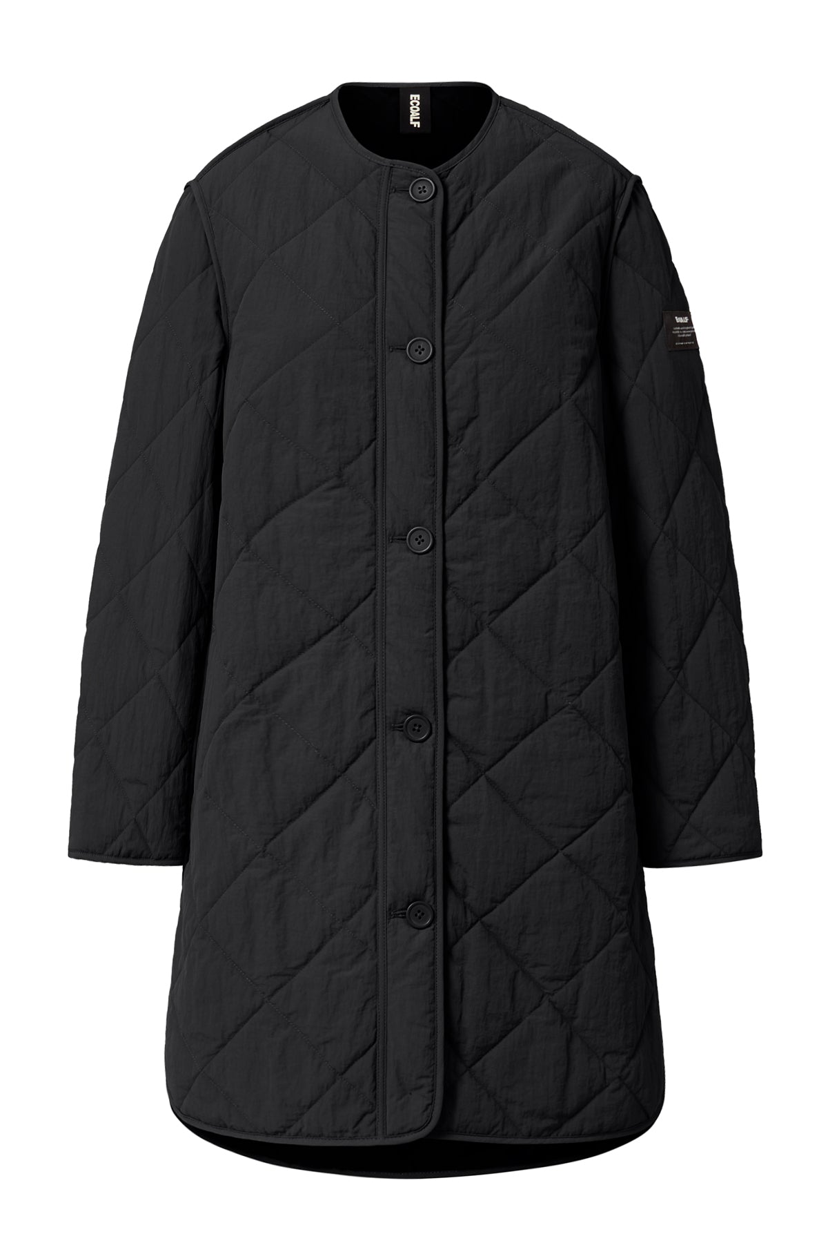 ecoalf-chaqueta-mayen-negra-100-poliamida-reciclada-fit-holgado-y-largo-bajo-la- image 6
