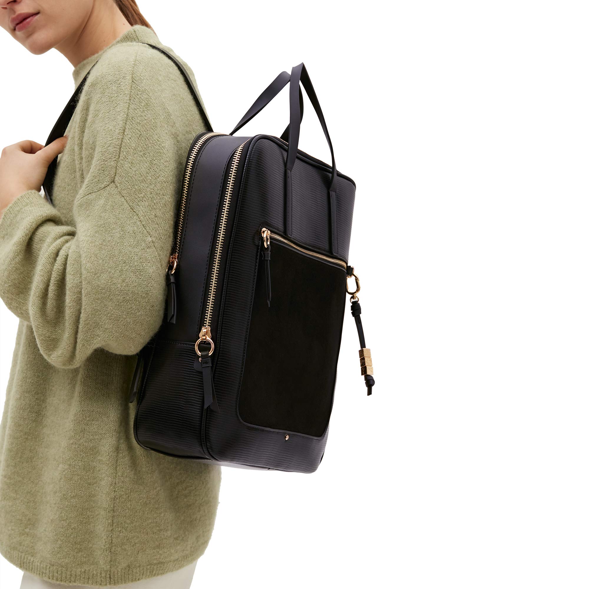 parfois-mochila-grabado-animal-port-til-15-mujer-xl-negro image 6