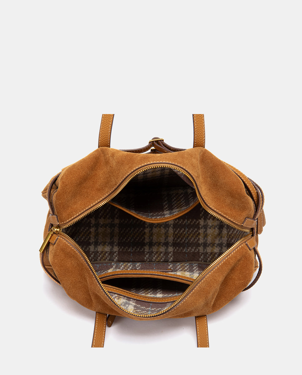 abbacino-bolso-hombro-serraje-cognac-cremallera image 5