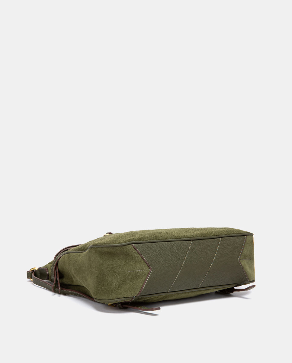 abbacino-bolso-multifuncional-hombro-mochila-serraje-verde image 5