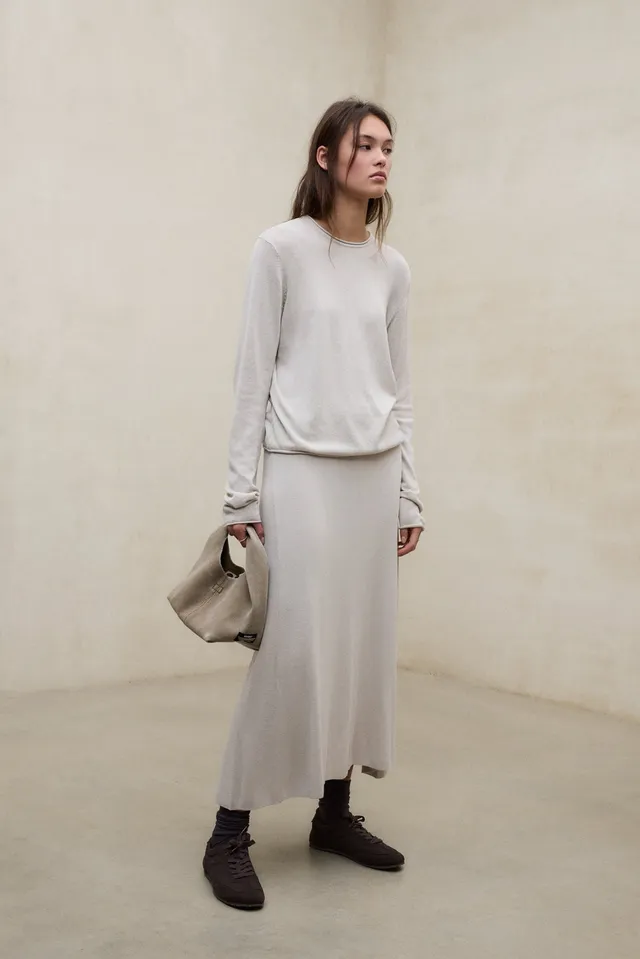 jersey-ecoalf-milo-beige-de-viscosa-ecovero-para-mujer image 1