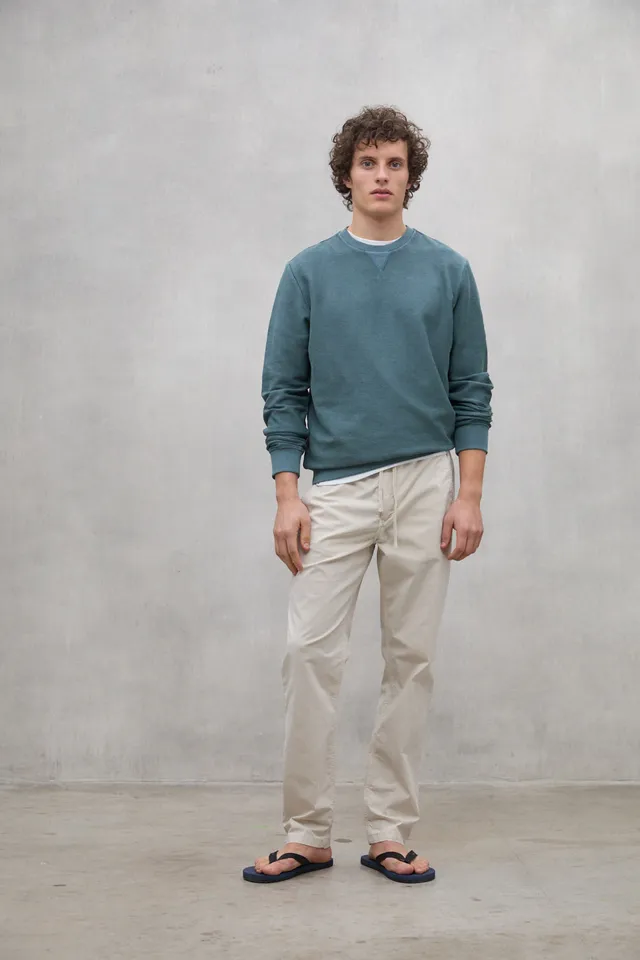 pantal-n-ecoalf-ethic-beige-de-hombre-algod-n-sostenible-y-elastano-fit-regular image 1