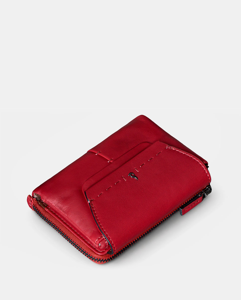abbacino-cartera-mediana-de-mujer-en-piel-roja-2 image 5