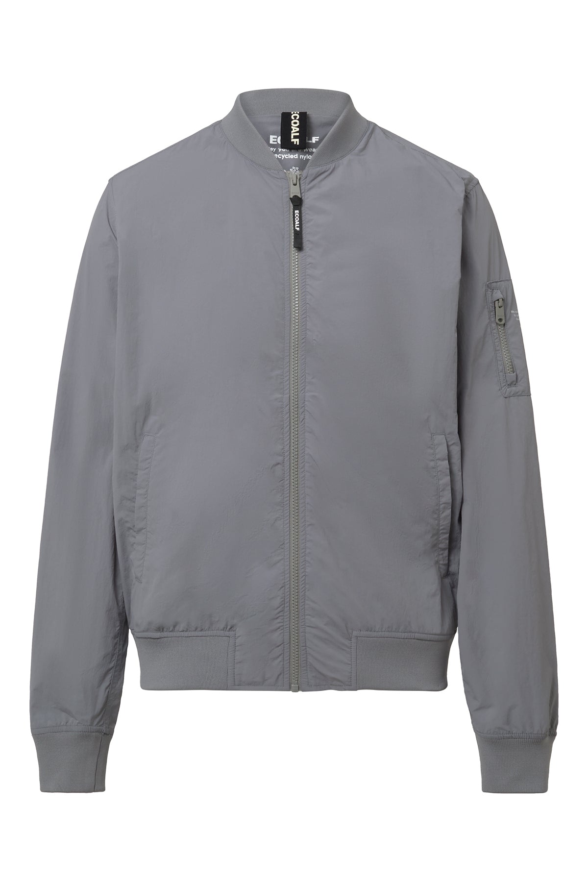ecoalf-chaqueta-wale-gris-de-hombre-bomber-de-poliamida-reciclada-repelente-al-a image 5
