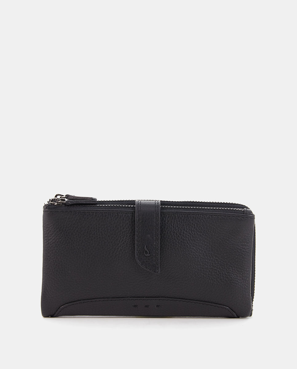 abbacino-cartera-grande-de-piel-negra-premium image 1