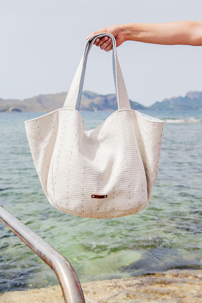 abbacino-bolsa-de-playa-estampado-azul-algod-n-gran-capacidad image 2