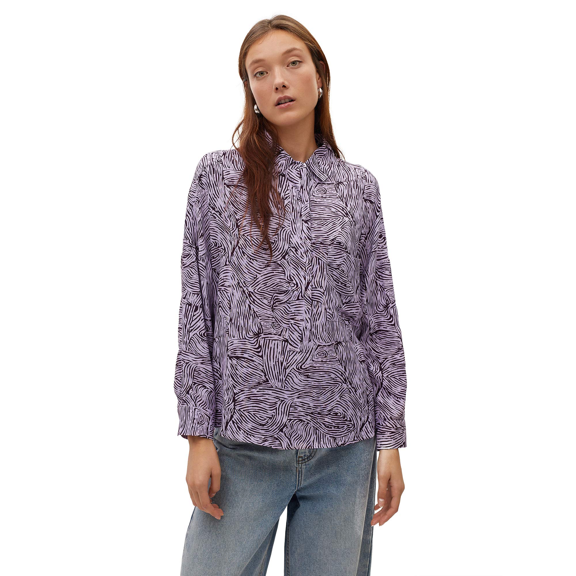 parfois-camisa-oversize-estampada-mujeres image 4