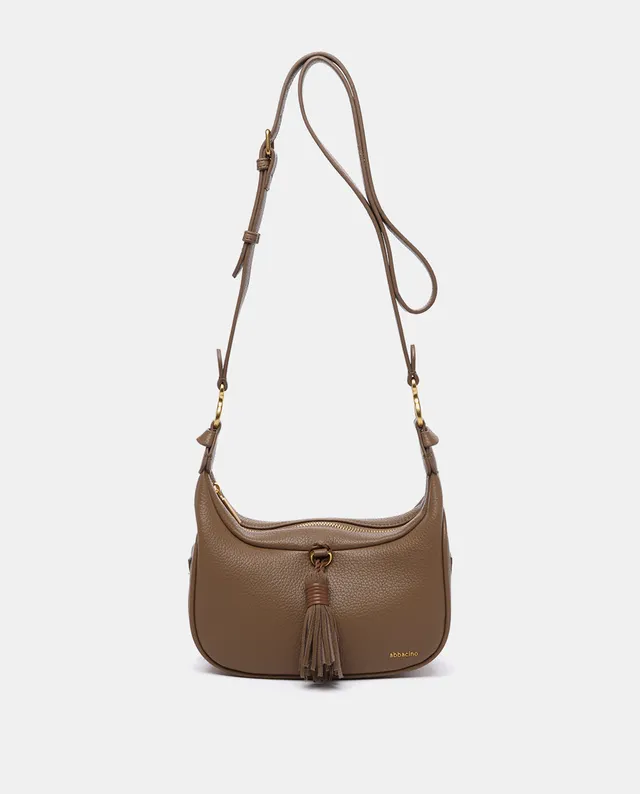 abbacino-bandolera-con-borla-materiales-reciclados-taupe image 1