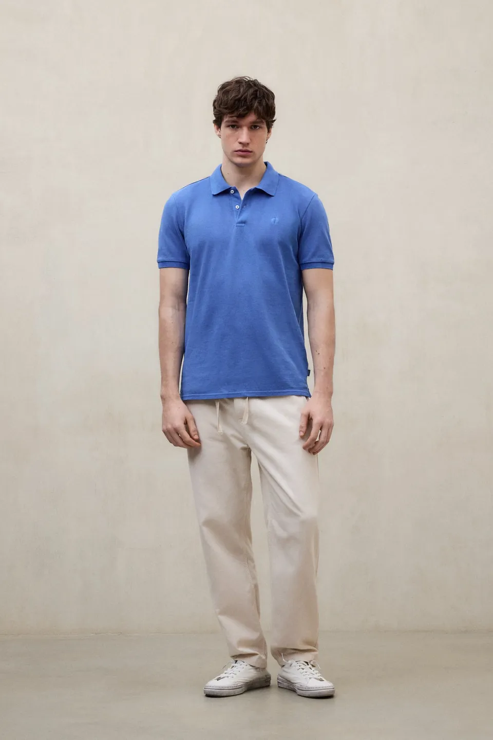 ecoalf-polo-tedan-azul-piqu-de-algod-n-reciclado image 1