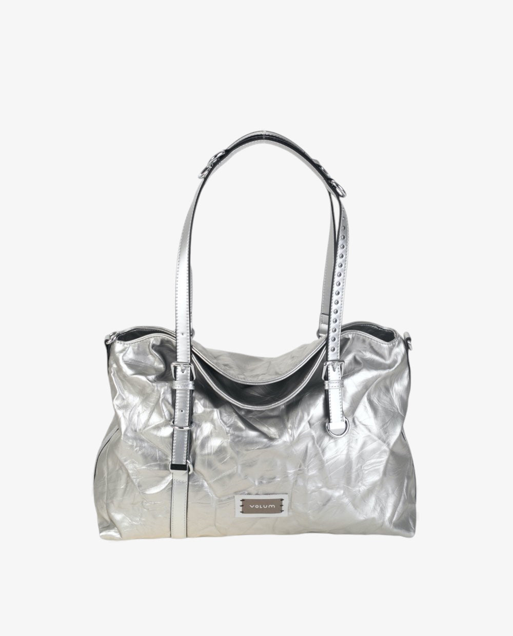 kbas-urban-atria-tote-p-u-piel-plata-bolso-de-hombro-bowling-grande image 1
