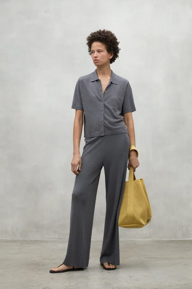 ecoalf-pantal-n-ason-gris-de-lino-para-mujer image 1
